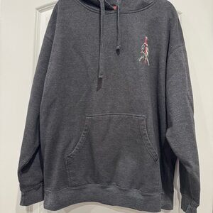 Powell Peralta Skateboard Jacket Skull and Sword Gray Men Hoodie Size XL